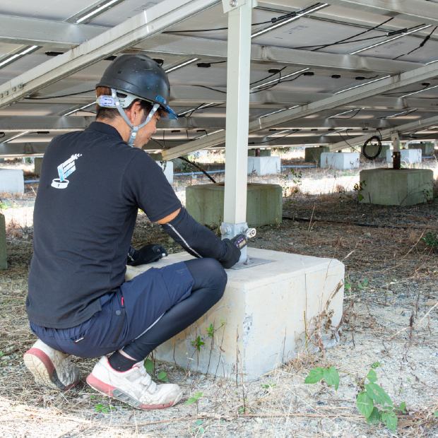 施工検査作業の写真